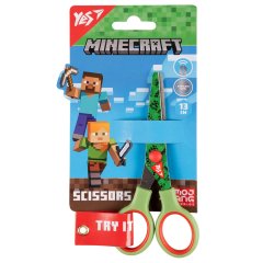 Ножницы Yes Minecraft 13см, с принтом на лезвии, зеленые 480436