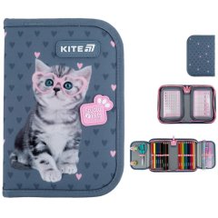 Пенал Kite 1 отделение 2 отворота с наполнением Studio Pets SP25-622H-1