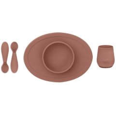 Перший набір посуду EZPZ теракотовий (4 од. в наборі) FIRST FOOD SET SIENNA, Теракотовий