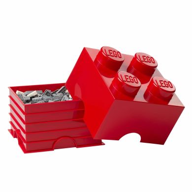 Четырехточечный красный контейнер для хранения Х4 Lego 40031730