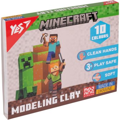 Пластилін Yes, 10 кольорів 200г Minecraft 540662