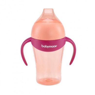 Бутылочка-непроливайка Babymoov Peach 1 год 180 мл A005003, Розовый