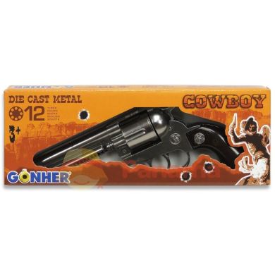 Игрушечный револьвер Gonher Cowboy, 12-зарядный 121/0