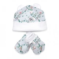 Шапочка и царапки 3-6 мес My Little Pie Cotton/SET010