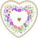 Ящик для драгоценностей с порцелом. &Oslash;12см в форме сердца MON AMOUR POZZI MILANO 3112MAMO