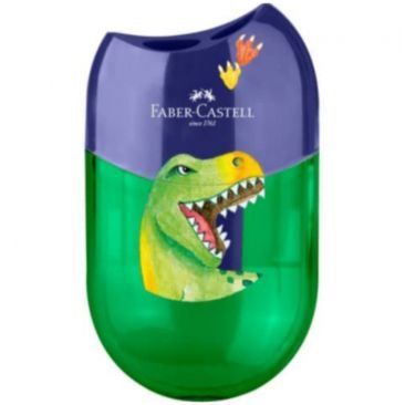 Стругачка Діно з контейнером Faber-Castell 183552