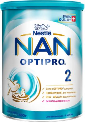 Смесь Nestle NAN 2 с 6 месяцев 400 г 12297775 7613032477493