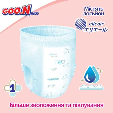 Трусики-підгузки GOO.N Plus для дітей 6-12 кг розмір M, унісекс, 52 шт. 21001085, M