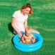 Відкритий круглий надувний дитячий басейн з ненадувним дном Bestway в асортименті 51061