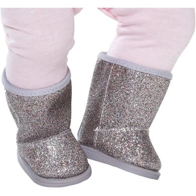 Обувь для куклы BABY BORN серебристые сапожки Baby Born 831786