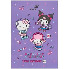 Тетрадь для нот А4, 20 л, Hello Kitty HK26-404