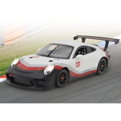 Автомобиль на радиоуправлении Porsche 911 GT3 Cup 1:14 белый 27 МГц Rastar Jamara 405153