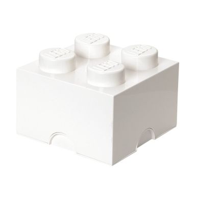 Четырехточечный контейнер LEGO для хранения белый 40031735