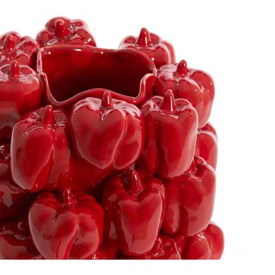Декоративна ваза 23,5x23x32,5 cm BELLPEPPER, кераміка, блискучо-червона Light&Living 5879076