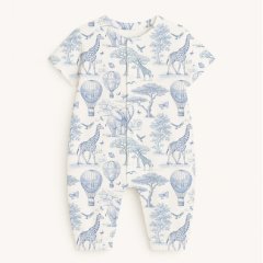 Длинный песочник с рукавами из хлопка Supima 1-3М My Little Pie 56-62 Africa Blue R017