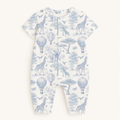 Длинный песочник с рукавами из хлопка Supima 1-3М My Little Pie 56-62 Africa Blue R017