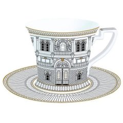 Фарфорова чашка для сніданку з блюдцем 350 мл PALAZZO POZZI MILANO M006R1185PLZO