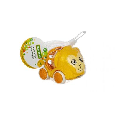 Игрушка-погремушка Машинка-обезьянка Baby Team 8412, Оранжевый