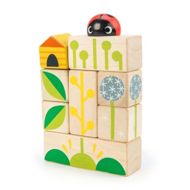 Игрушка из дерева Садовые блоки Tender Leaf Toys TL8453, Разноцветный
