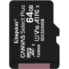 Карта пам'яті Kingston microSD 64GB C10 UHS-I R100MB/s SDCS2/64GBSP