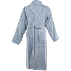 Халат LINDU S/M, серо-голубой Tiseco 3607SILVERYBLUE