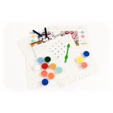 Художественный комплект Djeco рисование цветным песком Тотемные животные DJ08633