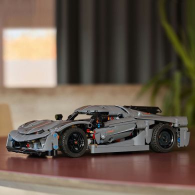 Конструктор LEGO TECHNIC Koenigsegg Jesko Absolut — сірий гіперкар 42173