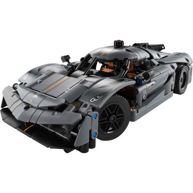 Конструктор LEGO TECHNIC Koenigsegg Jesko Absolut — сірий гіперкар 42173