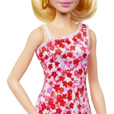 Кукла Barbie Барби Модница в сарафане в цветочный принт HJT02