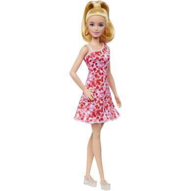 Кукла Barbie Барби Модница в сарафане в цветочный принт HJT02
