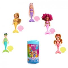 Лялька Челсі та друзі Кольорове перевтілення серії Веселкові русалоньки в асортименті Barbie HCC75
