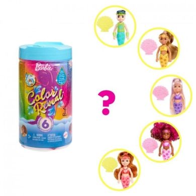 Лялька Челсі та друзі Кольорове перевтілення серії Веселкові русалоньки в асортименті Barbie Барбі HCC75