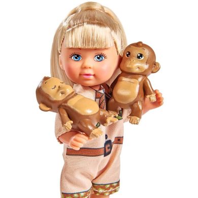 Лялька Еві з мавпочками та аксесуарами 5733481
