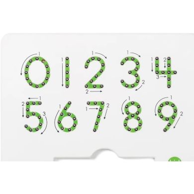 Магнитная доска Kid O от 0 до 9 зеленая 10347, Зелёный