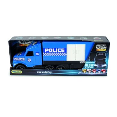 Машинка Wader Magic truck Полиция фары светятся 36200