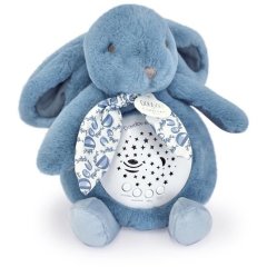 Музыкальный ночник-проектор зайчик Lapin, синий, коллекция SENSORIEL, DouDou DC4201