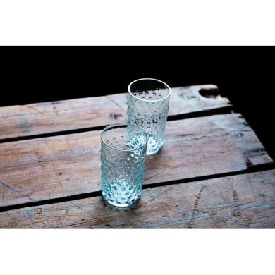 Набір 4шт склянок Underlay Aquamarine Hobnail KLIMCHI 21013/200-335/27/4