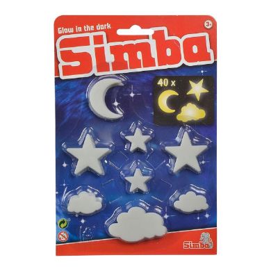 Набір наліпок Simba Зірки хмари і місяці 40 шт 7822343