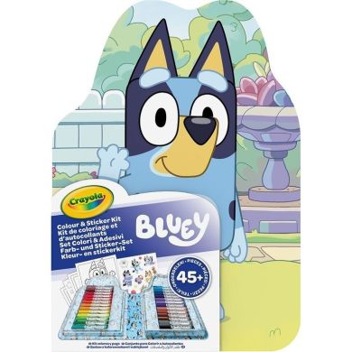 Переносний набір для малювання Bluey з фломастерами та розмальовками 04-0784