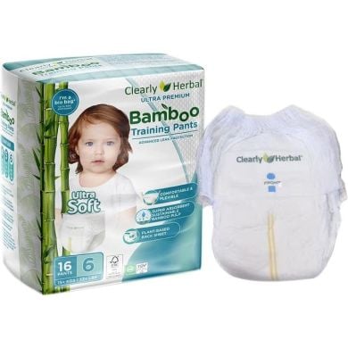 Подгузники-трусики Clealry Herbal Bamboo, размер 6 (15+кг), 16 шт. 812898015949, XL