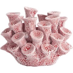 Подсвечник для свечи-таблетки &Oslash;10,5x7,5 см DELARA, фарфор, красный Light&Living 7793795