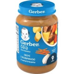Пюре Gerber Яловичина по-домашньому з морквою 190 г 12366346 7613036460965