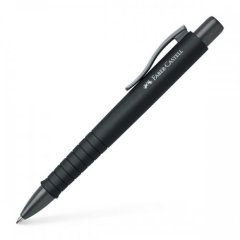 Ручка шариковая Faber-Castell Poly Ball XB автоматическая с синим чернилом черная 26558
