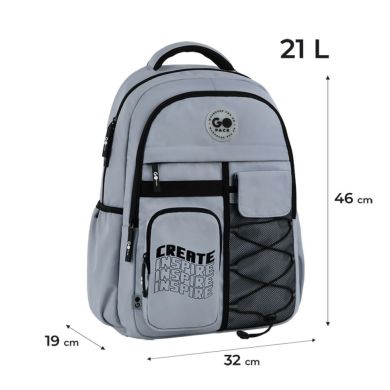 Рюкзак GoPack Education Teens 184 серый GO26-184L-2