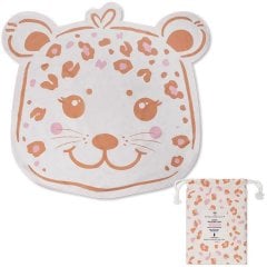 Полотенце из переработанной микрофибры 140см Beige Leopard Swim Essentials 2025SE748