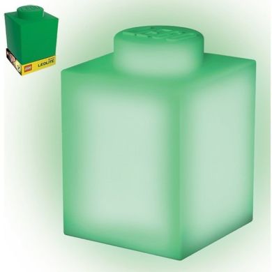 Силіконовий LED-світильник LEGO CLASSIC зелений 4006436-LGL-LP41