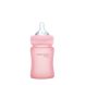 Стеклянная детская бутылочка Everyday Baby 150мл с силиконовой защитой 10208, Розовый