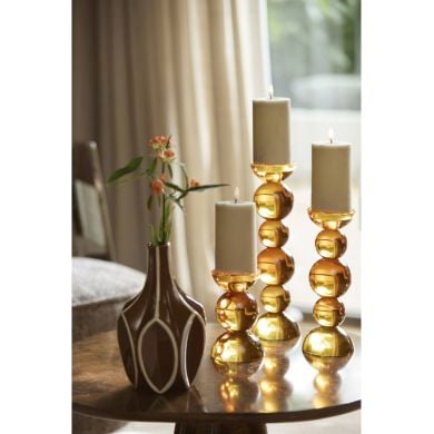 Свічник &Oslash;10x26,5 см ITINGA скло, помаранчеве Light&Living 6073994
