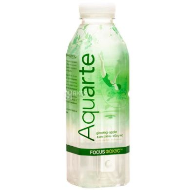 Вода Aquarte з екстрактом женьшеню та смаком яблука Фокус 6928