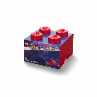 Пластиковий контейнер для зберігання LEGO Brick 4 Movie 2, червоний 40031761